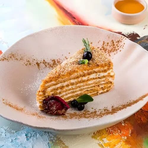 Домашний Медовик с горным мёдом