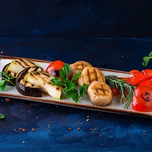 Овощи-гриль с соусом песто new