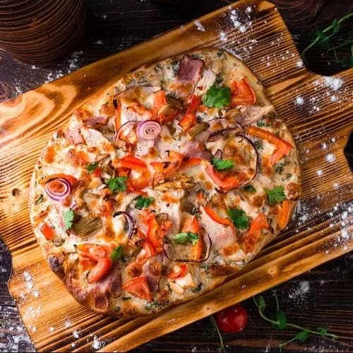 Мзиурицио с соусом цахтон и панчеттой