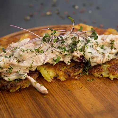 Драники с ветчиной