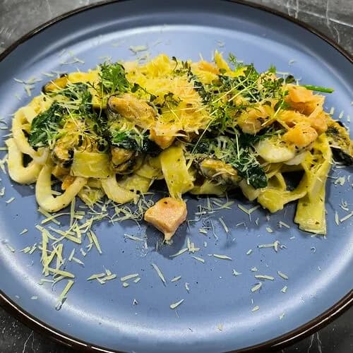 Лингвини с морепродуктами