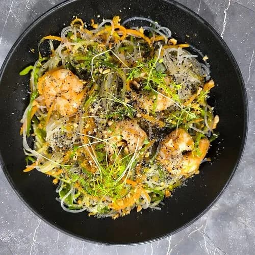 Фунчоза с креветками