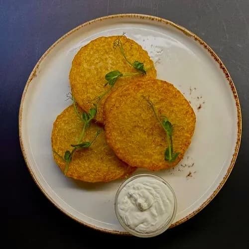 Драники со сметаной