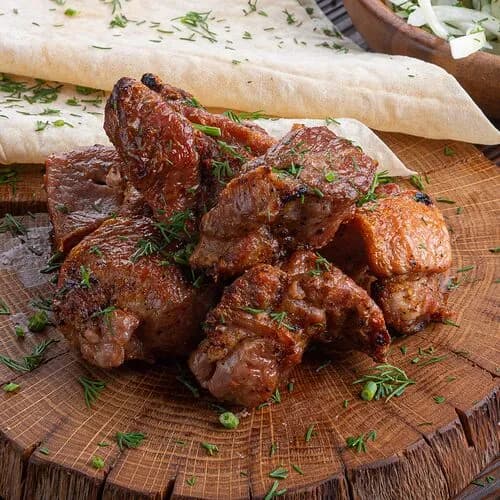 Шашлык из cвинoй шеи