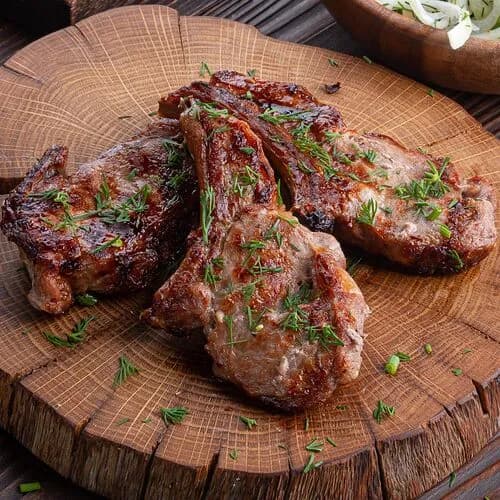 Шашлык из телячьих ребер халяль