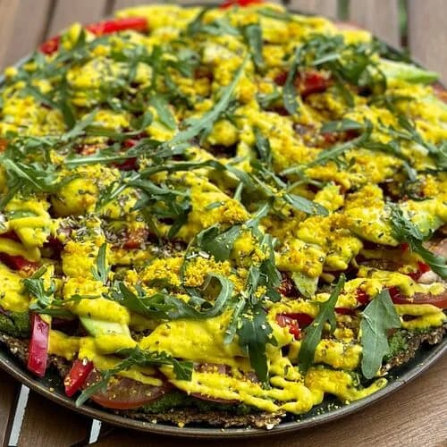 Сыроедческая пицца Al pesto