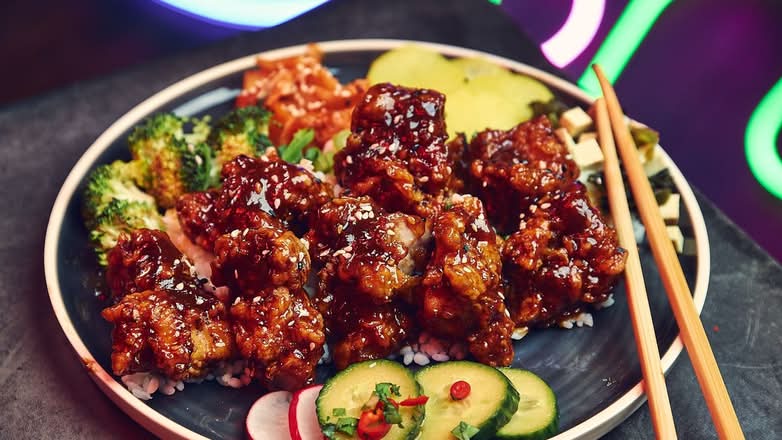 Samyang BBQ bites bibimbap