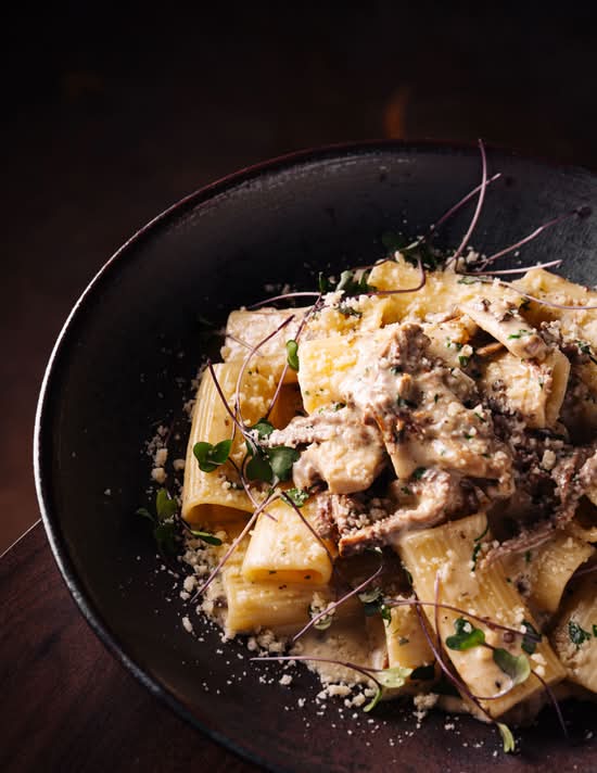 Rigatoni z Cielęciną i Truflami