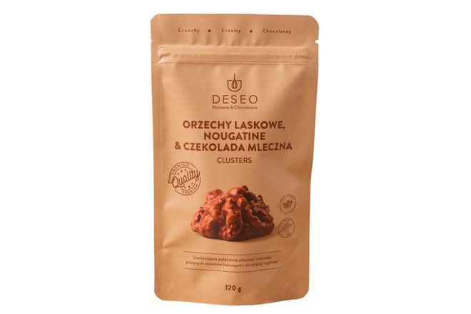 Clusters Orzechy Laskowe, Nougatine & Czekolada Mleczna