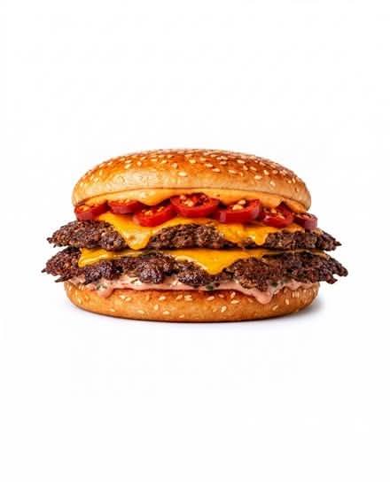 Spicy Double Smash Burger