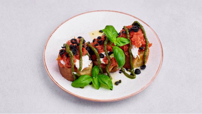 Bruschetta straciatella di burrata