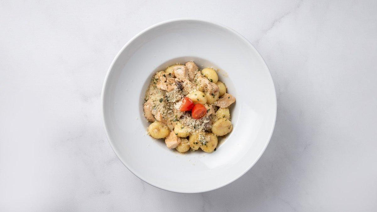 Gnocchi z kurczakiem w sosie serowym
