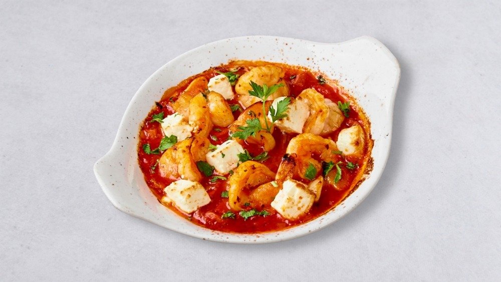 Garides saganaki