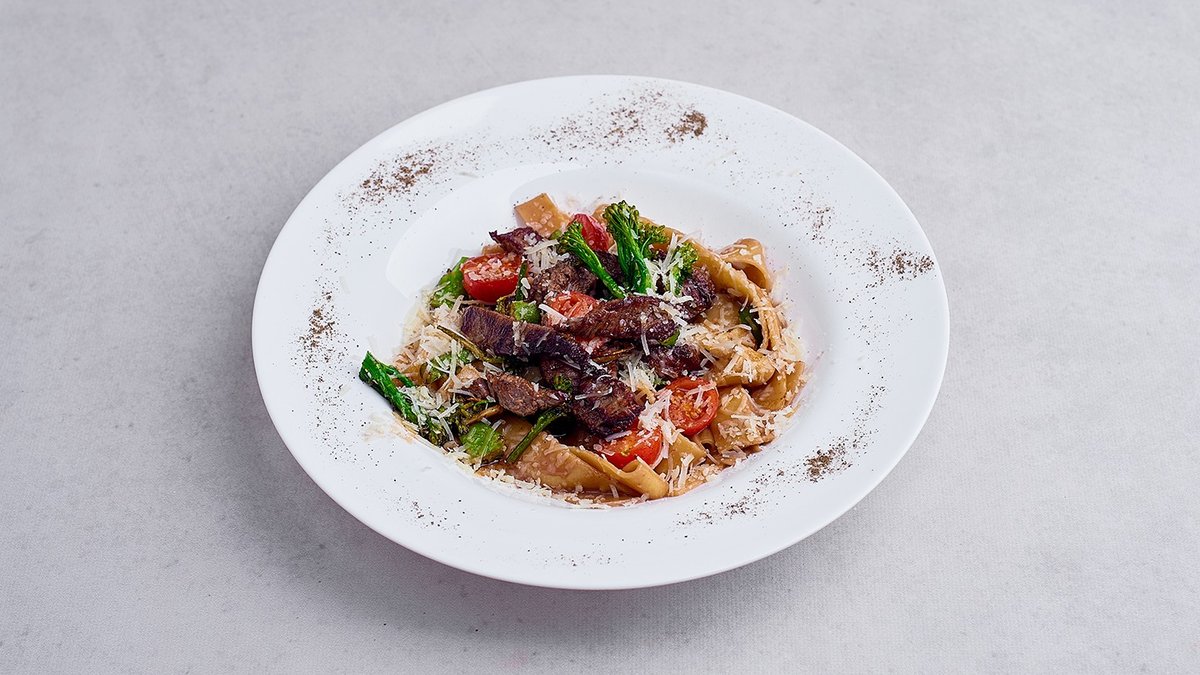 Pappardelle con fileto di manzano