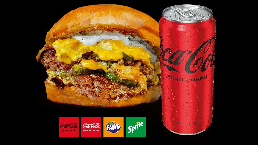 Smash Burger + Coca-Cola zero cukru 330ml