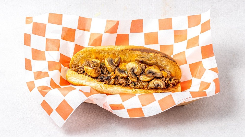 Mushroom philly cheese steak