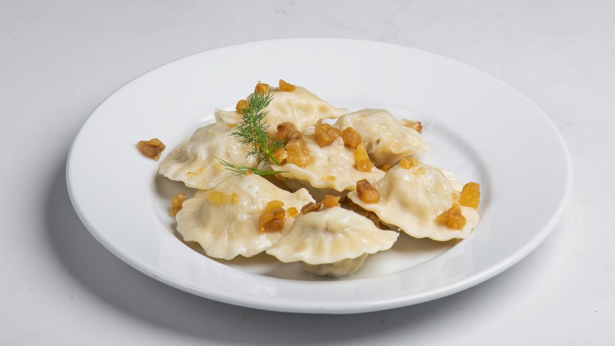 Pierogi wegetariańskie ze szpinakiem
