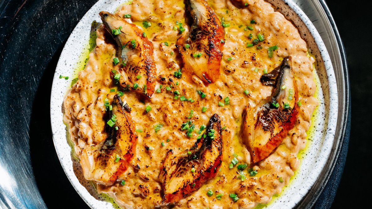 Risotto z japońskim węgorzem